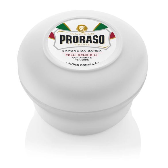 Proraso Fehér borotvaszappan (zöldtea és E-vitamin) tégelyben