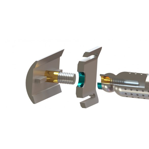 Tatara Masamune  biztonsági borotva, zárt fésűs, rozsdamentes acél, fekete