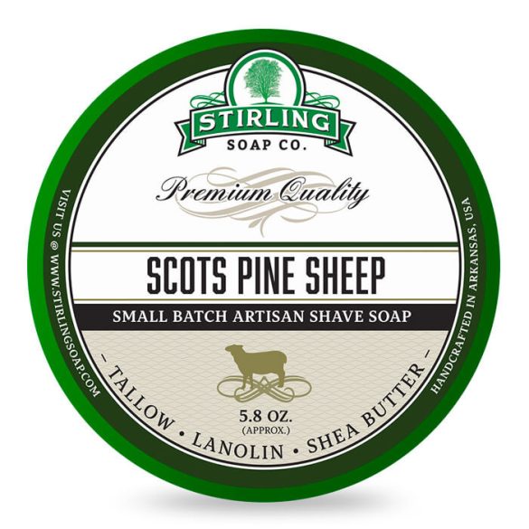 Stirling Scots Pine Sheep borotvaszappan, 170ml