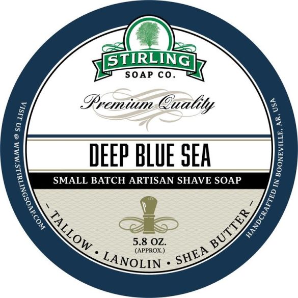 Stirling Deep Blue Sea borotvaszappan, 170ml