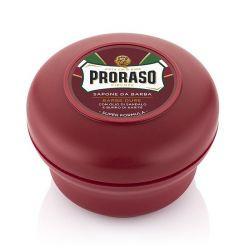   Proraso piros borotvaszappan (szantálfa és karotin) tégelyben