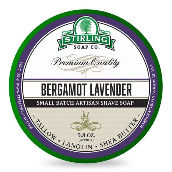 Stirling Bergamot Lavender borotvaszappan, 170ml
