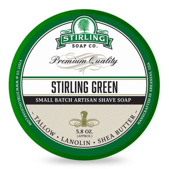 Stirling Green borotvaszappan, 170 ml